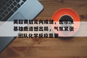 关于英超赛后走向成谜，密尔沃基雄鹿遗憾出局，气氛紧张，团队化学反应显著的信息-九游娱乐